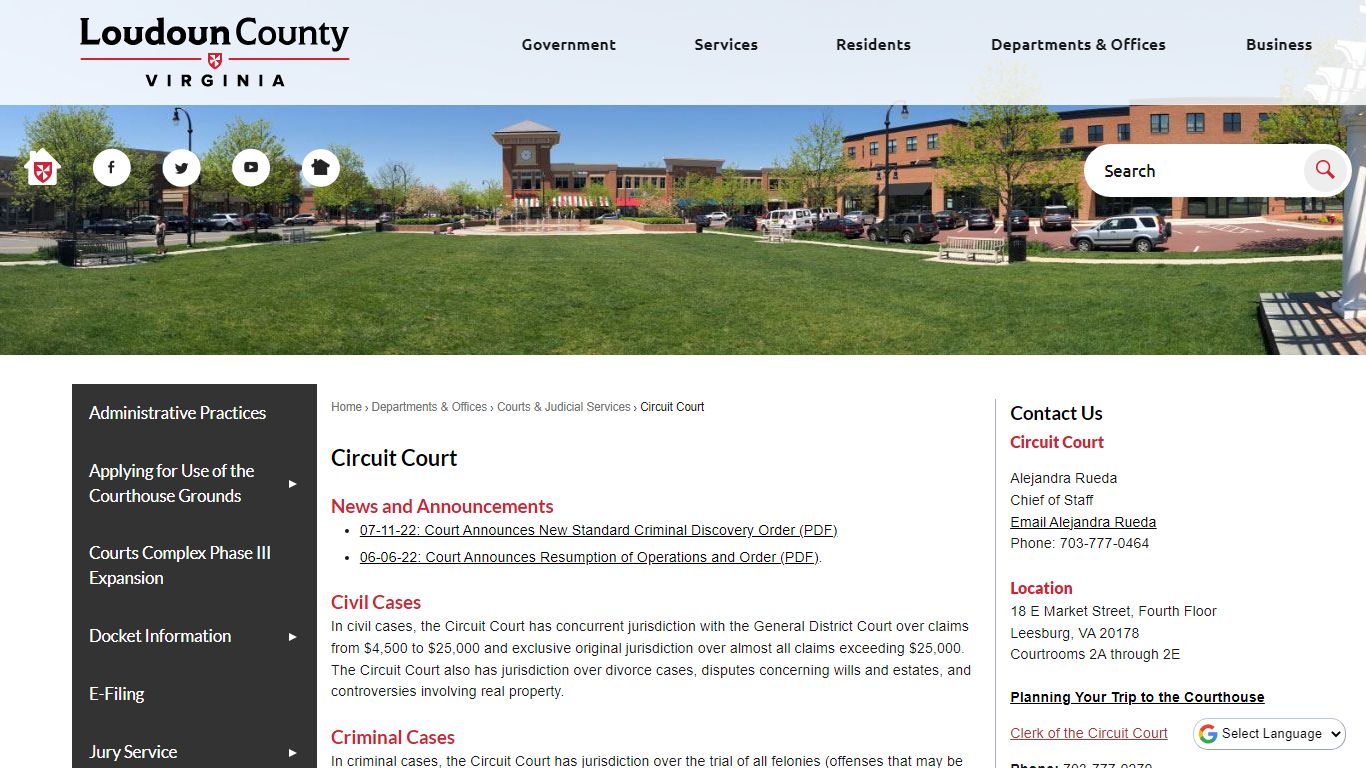 Circuit Court | Loudoun County, VA - Official Website